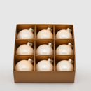 Conjunto de 14 bolas de Natal em tecido com caixa de urso