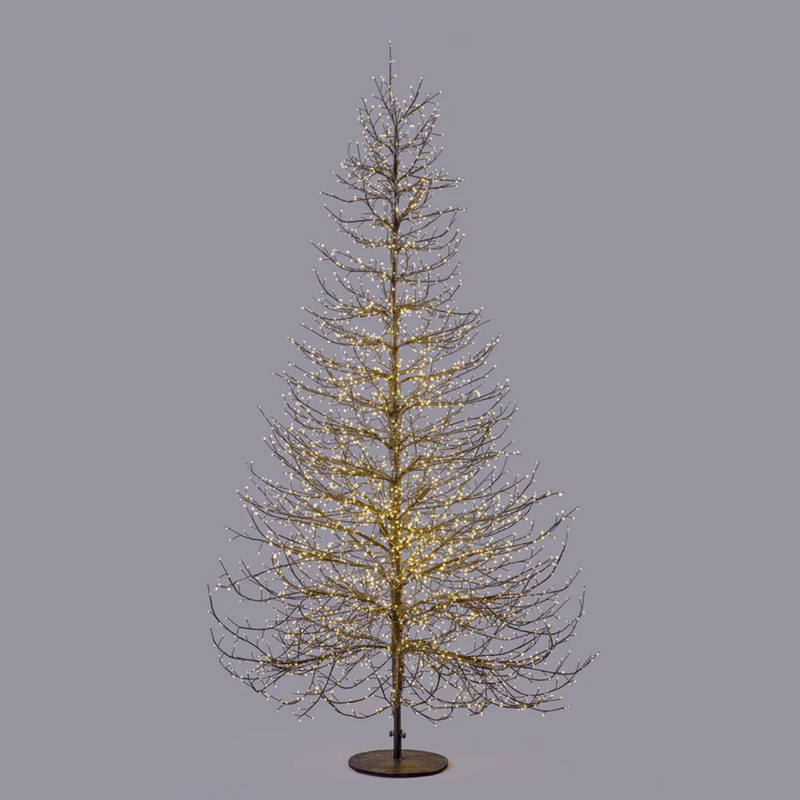 Árvore sem folhas Iluminada Preto