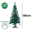 Arvore Natal Grande Pinheiro Decoração Natal 120cm 150cm 180cm 210cm Até 450Galhos