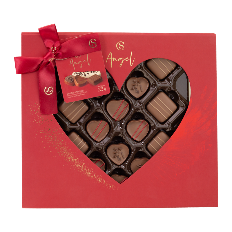 Caixa de Bombons Coração Sortidos 225g