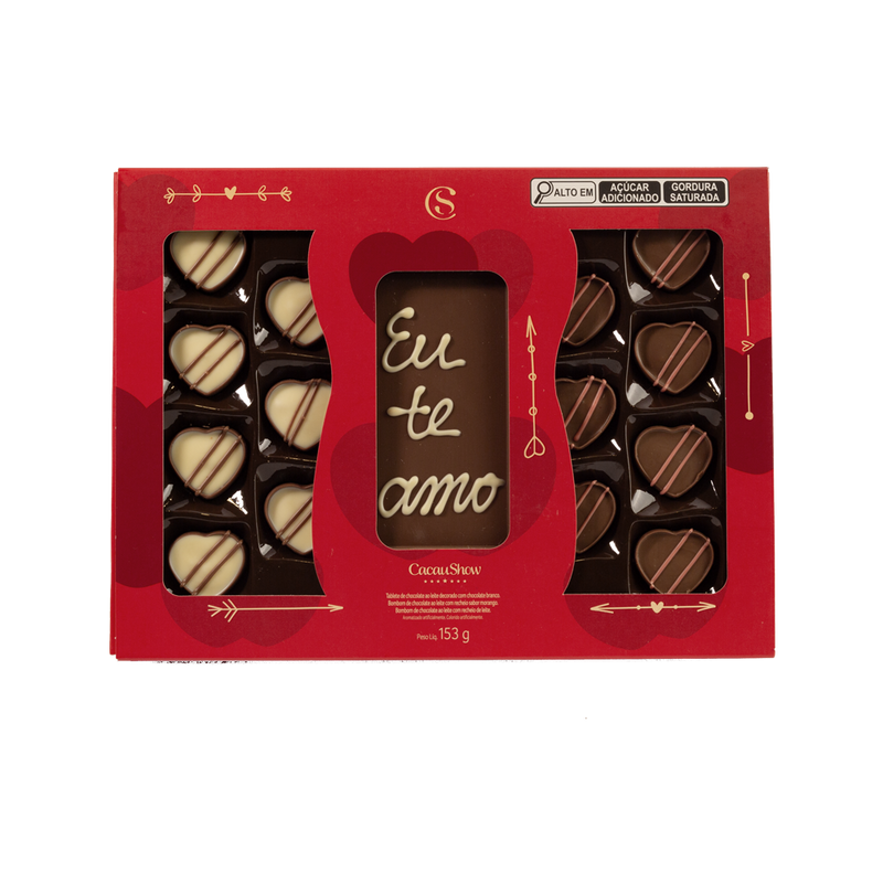 Caixa Artesanal de Bombons Delícias de Amor 153g