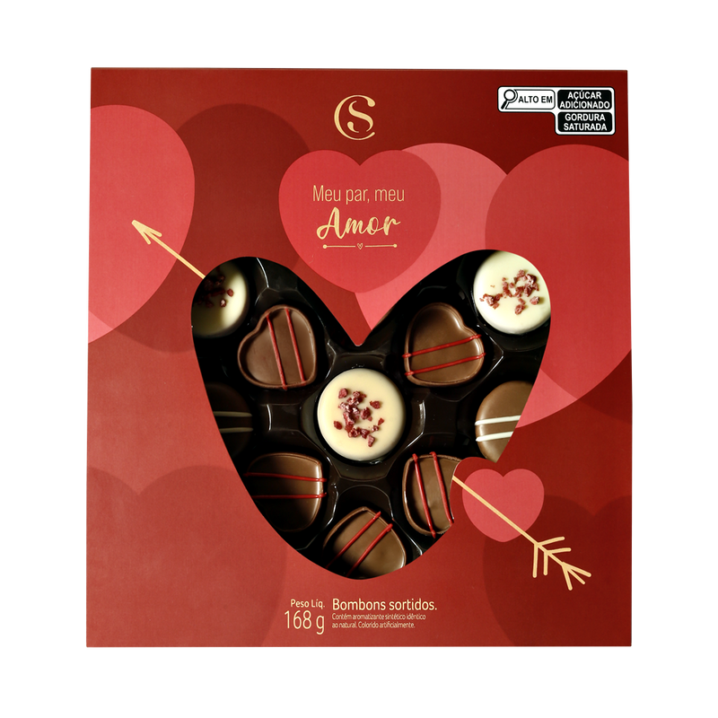 Caixa de Bombons Tipo de Beijo Sortidos 160g