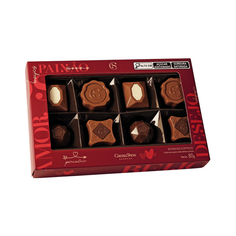 Caixa de Bombons Sortidos Amor 80g