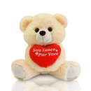 Urso de Pelúcia 30 cm Sentado - Louco por Você Pérola