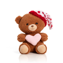 Urso de Pelúcia 26 cm Sentado - Com Gorro Christopher Marrom