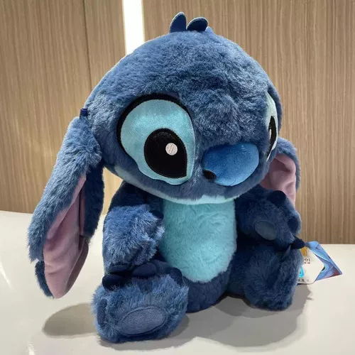 Urso De Pelúcia Stitch Encantador Antialergico Macio Cor Azul