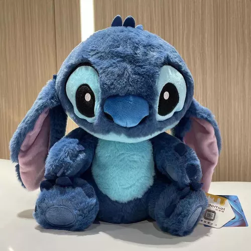 Urso De Pelúcia Stitch Encantador Antialergico Macio Cor Azul